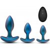 Blush Anal Adventures Matrix Cosmos Plug Kit Lunar Blue