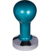 Buna café tamper, kov, modrý, 58.35 mm, nerez lesk, konvexný