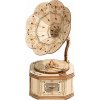RoboTime dřevěné 3D puzzle Starožitný gramofon