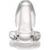 Master Series Peephole Clear Hollow Anal Plug