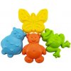 Teddies Formičky Bábovky na piesok plast zvieratká 3 druhy v sieťke 12x10x8cm