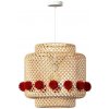 Atmosphera - Luster na lane LIBY 1xE27/25W/230V bambus 203747 + záruka 3 roky zadarmo