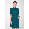 Dámske zdravotnícke šaty so stojačikom M-141TK, tmavo zelená (Zdravotnícke oblečenie)