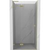 Mexen, Mexen Lunar L Otočné ľavé sprchové dvere 80 cm, transparentné, brúsené zlaté - 834L-080-000-55-00-L