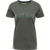 ALPINE PRO Dámské triko z organické bavlny TERMESA 3 tmavě zelená