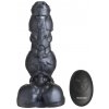 Creature Cocks Cyborg Cock Thrusting & Vibrating Silicone Dildo Dark Silver