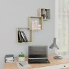 800273 vidaXL Cube Wall Shelves Sonoma Oak 68x15x68 cm Chipboard