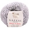 Pletacia priadza Gazzal ROCK 'N' ROLL 13954 ružová svetlá sivá