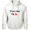 Trust me I´m Bc. / Ver mi som Bc. - Oversized mikina pánska Moon - kratšia + širšia - 2XL ( Biela )