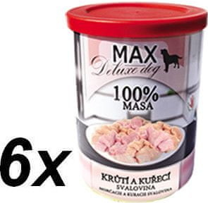 Sokol Falco MAX deluxe krůtí a kuřecí svalovina 6 x 400 g