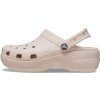 Dámska nazúvacia obuv Crocs, CLASSIC PLATFORM CLOG W béžová,Čierna, 39/40