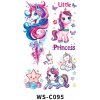 Dočasné vodeodolné tetovanie - Jednorožce unicorn - WS - C095