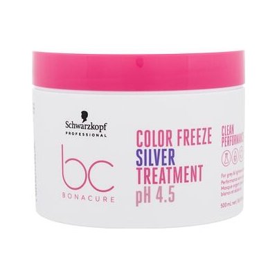 Schwarzkopf Professional BC Bonacure Color Freeze pH 4.5 Treatment Silver neutralizační a obnovující maska na vlasy 500 ml pro ženy