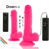 Diversia - flexible vibrating dildo pink 20.5 cm -o- 4.2 cm