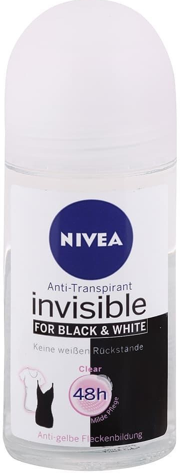 Nivea Invisible for Black & White Clear Woman roll-on 50 ml