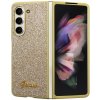 Púzdro Guess PC/TPU Glitter Flakes Metal Logo Samsung Galaxy Z Fold 5 Gold
