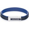 Tommy Hilfiger Modrý kožený náramok pre mužov 2790558