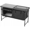 Kempingová Kuchyňa Čierna 120x49x70CM Na Varenie v Prírode