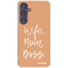 Picasee silikonový průhledný obal pro Samsung Galaxy S24+ S926B 5G - Boss Mama