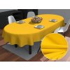 Biante Dekoračný oválny obrus Rongo RG-029 Sýto žltý 140x220 cm