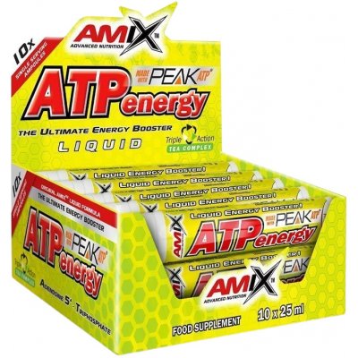 Amix ATP Energy Liquid, Citrón 10 x 25 ml