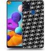 Picasee silikónový čierny obal pre Samsung Galaxy A21s - Separ - White On Black 2