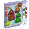 Puzz & Match Dúha: Puzzle drevené a stavebnica DJECO