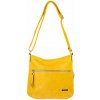 NOEMI dámska crossbody koženková kabelka Žltá