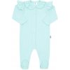 New Baby Kojenecký bavlněný overal Stripes ledově modrá