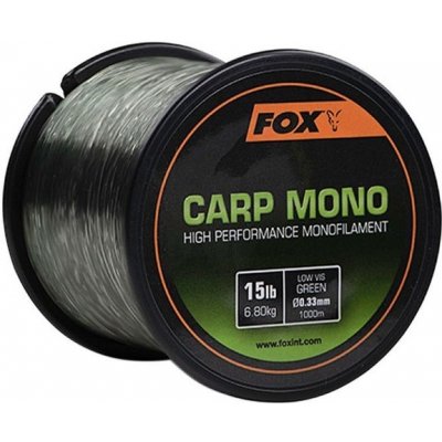 FOX - Vlasec Carp Mono Zelená 850 m 0,38 mm 20 lb
