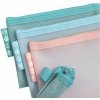 Organizačné vrecko so zipsom, sieťované, A6, EXACOMPTA Chromaline Pastel, rôzne farby