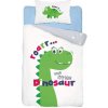 DETEXPOL Obliečky do postieľky Little Dino green Bavlna, 100/135, 40/60 cm