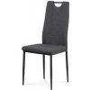 Autronic Moderní jídelní židle Jídelní židle, šedá látka, kov černý mat (DCL-391 GREY2)