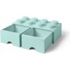 LEGO® Úložný box se šuplíky 250x502x181 aqua
