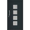 Vchodové plastové dvere A2350 100 Ľ, antracit/biela