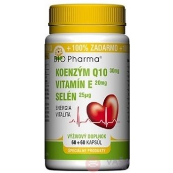 Bio Pharma Koenzým Q10 60 mg+Vit.E Forte 120 kapsúl od 14,39 € - Heureka.sk