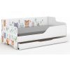 Wooden toys Lilu 3 lesné zvieratká biela + zásuvka Varianty: Pravá strana
