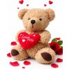 Plyšový medvedík Love You plyšová hračka hračka na maznanie 5