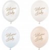 Balóny „Welcome Baby“. modro-biely mix, PartyDeco, 12