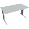 Hobis Pracovný stôl Flex, 140x75,5x80 cm, sivý/kov