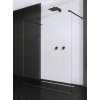 RADAWAY MODO X BLACK I 150cm pevná sprchová stena / walk-in kút, profil čierny, sklo číre, 388354-54-01