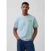 GAP Tričko s logom Everyday Soft Modrá L
