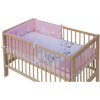 Scralett Toro ružová 3-dielové obliečky (obliečky do detskej postieľky)