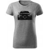 T-ričko Alfa Romeo Giulia 952 dámske tričko Farba trička: Tmavosivá, Farba potlače: Čierna, Veľkosť: S