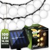Solárna záhradná girlanda 100x LED Ozdobné guličky 16,86 m 3000K Teplá SOLIX
