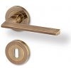 Dverové kovanie ACT Dresden R (BRONZ), kľučka-kľučka, Otvor pre obyčajný kľúč BB, AC-T Bronz