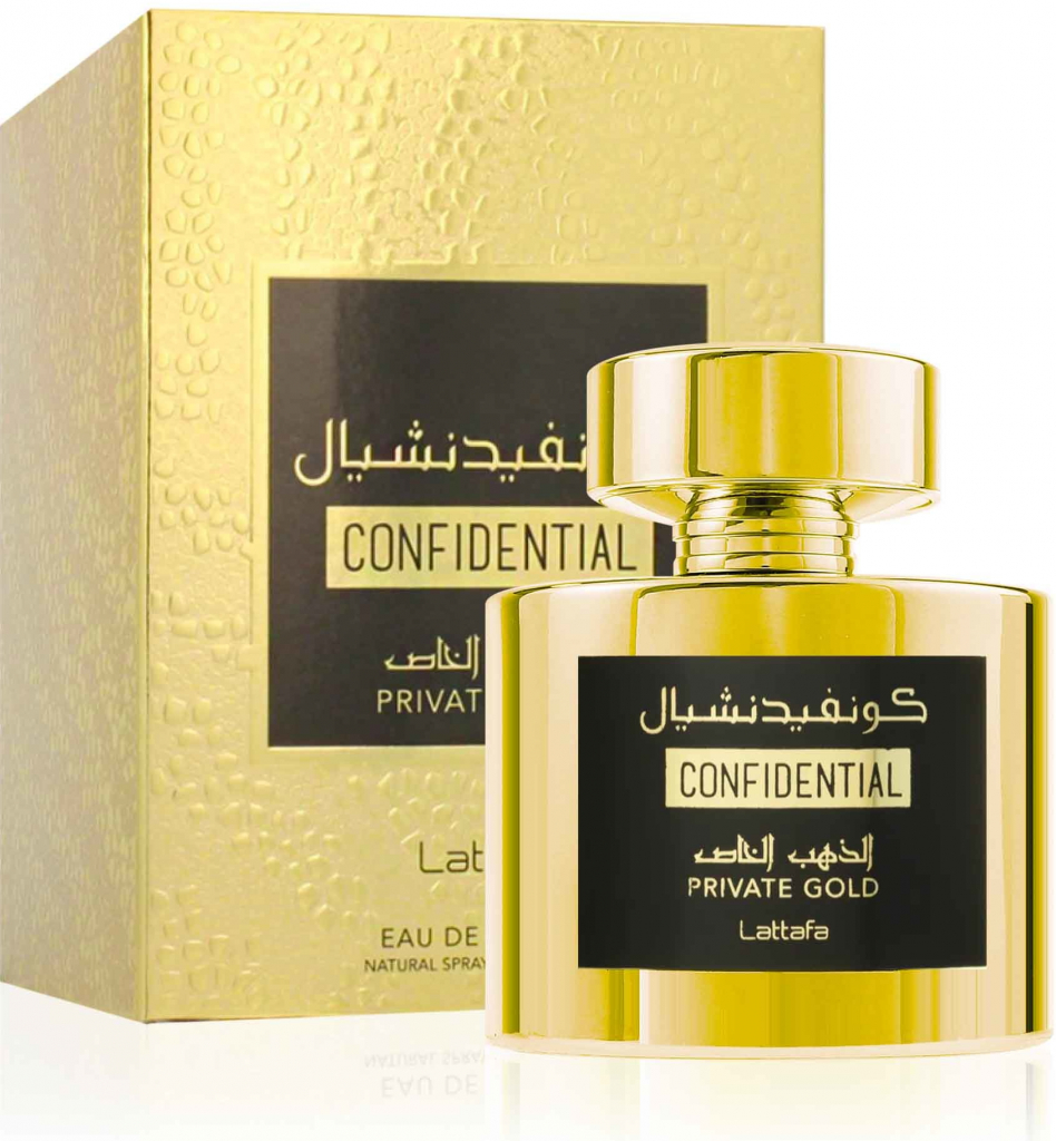 Lattafa Confidential Private Gold parfumovaná voda unisex 100 ml