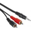PremiumCord Kábel Jack 3.5mm-2xCINCH M/ M 3m kjackcin3