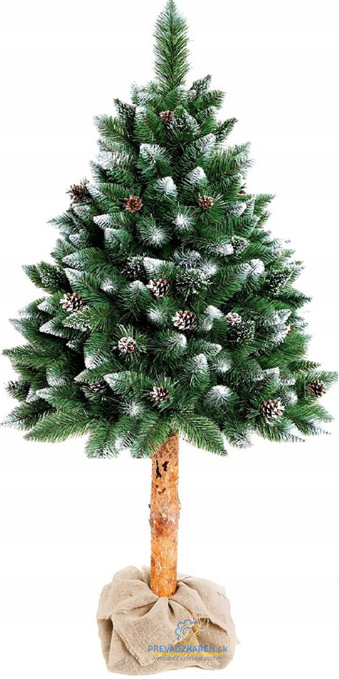 Umelý vianočný stromček borovica strieborná a šiška na pníku 180 cm od  41,63 € - Heureka.sk
