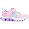 Detská voľnočasová obuv Skechers, FLUTTER HEART LIGHTS - SIMPLY LOVE Ružová,Fialová,Biela 31